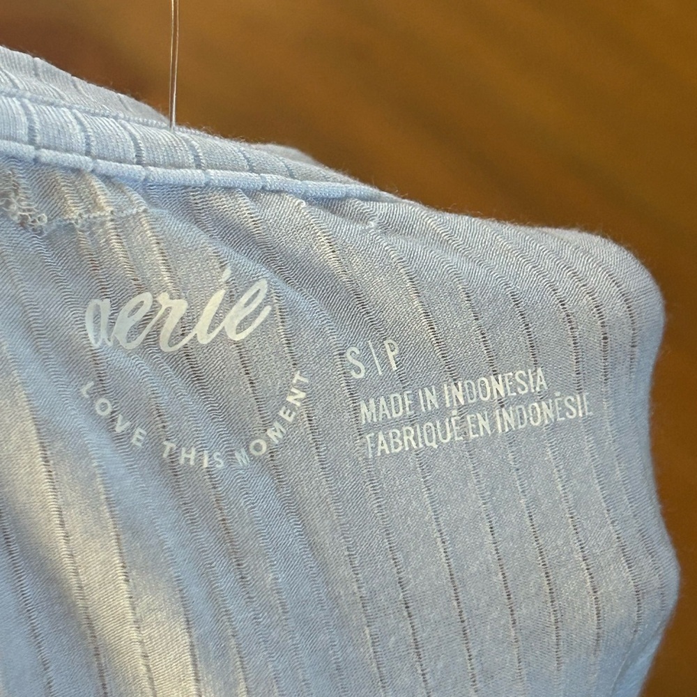 NWT Aerie Short-Sleeve Ribbed Sleep Shirt - Picture 5 of 7